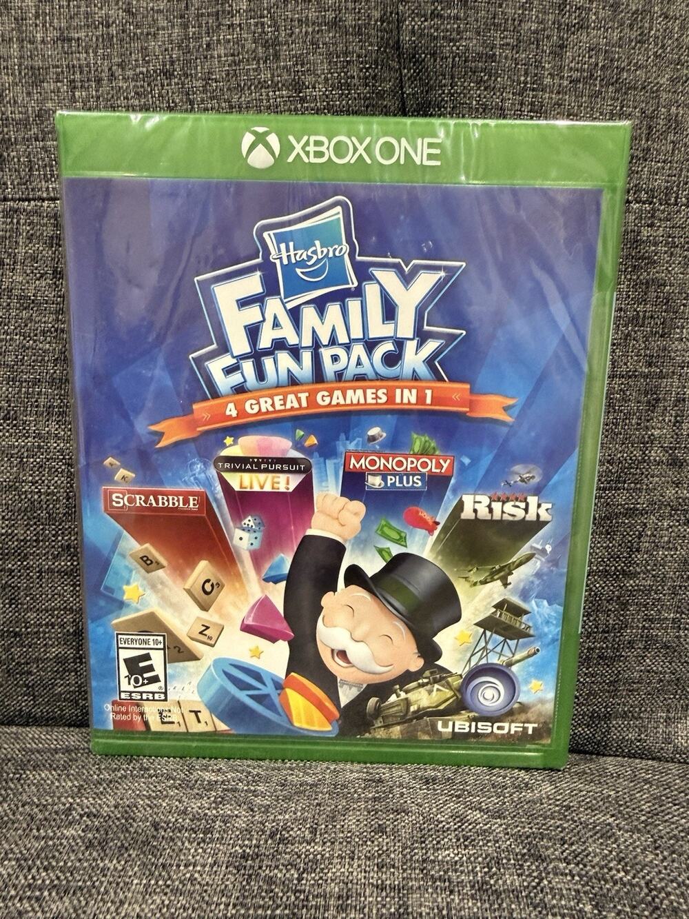 Hasbro Family Fun Pack (Microsoft Xbox One, 2015) New Sealed 4 Classic Games